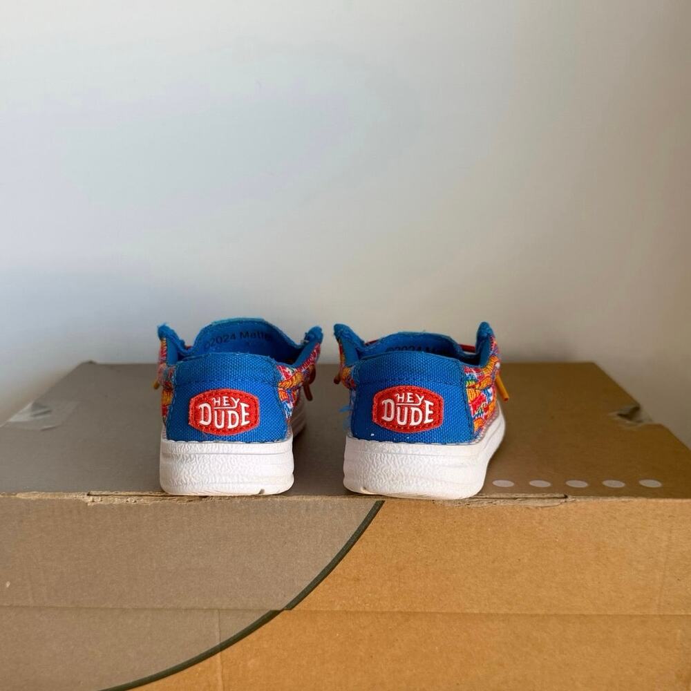 Hey Dude Toddler Wally Funk Mono “Hot Wheels’”Toddler Kid Shoes - SZ 6 C - Picture 4 of 10
